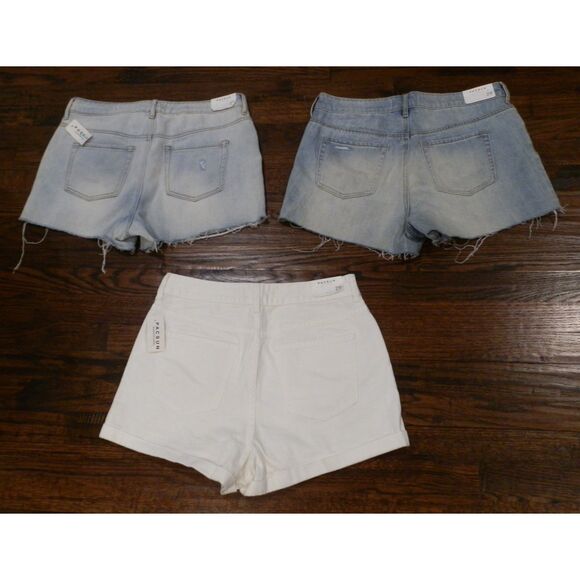 PacSun High Rise/Mom Blue/White Jean Shorts Women's Size 29 Lot of 3 NWT - Picture 2 of 2
